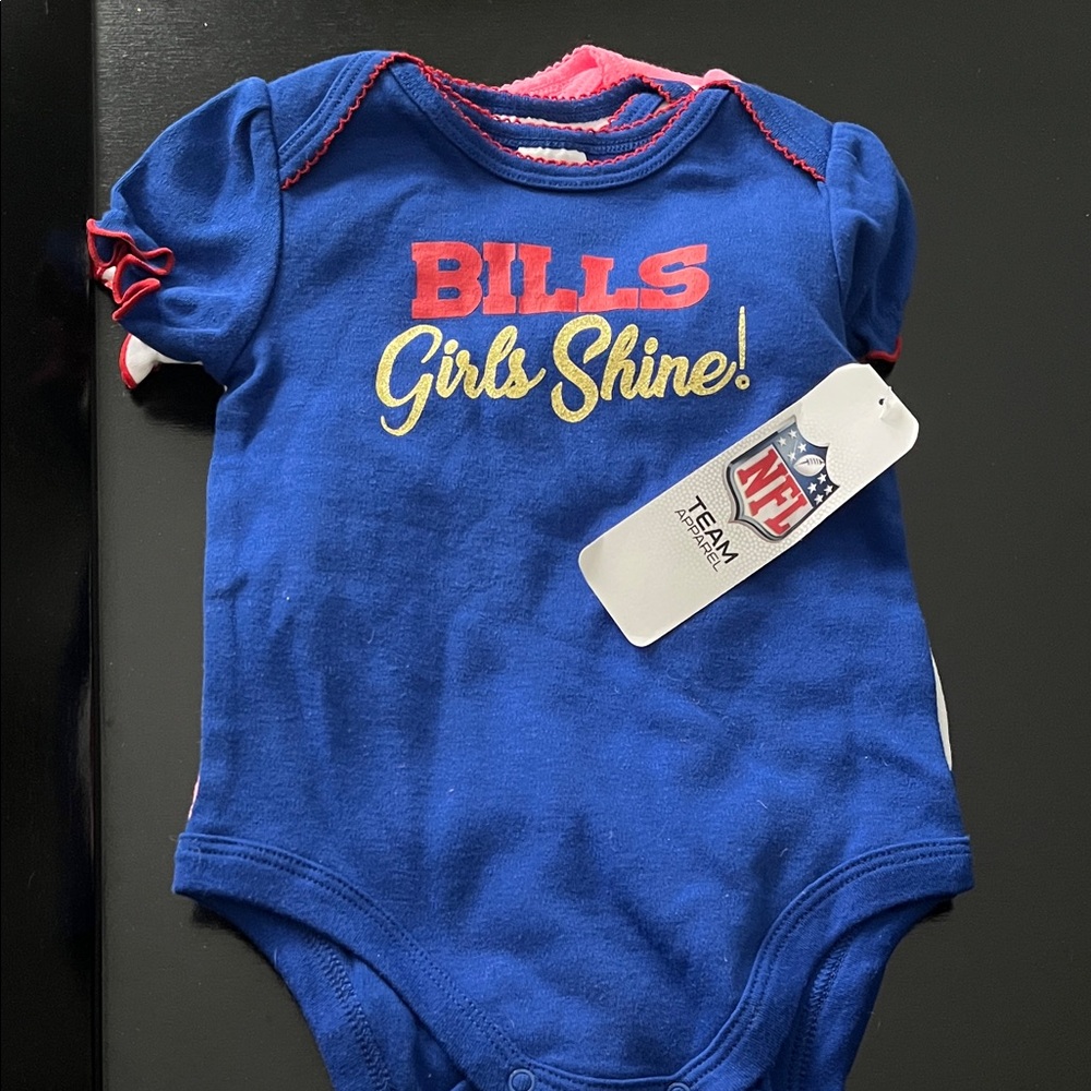 NFL Team White and Blue Baby Onesie